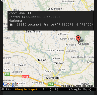 Google Maps for Emacs: moving, caching and home