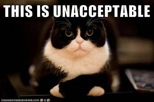 unacceptable