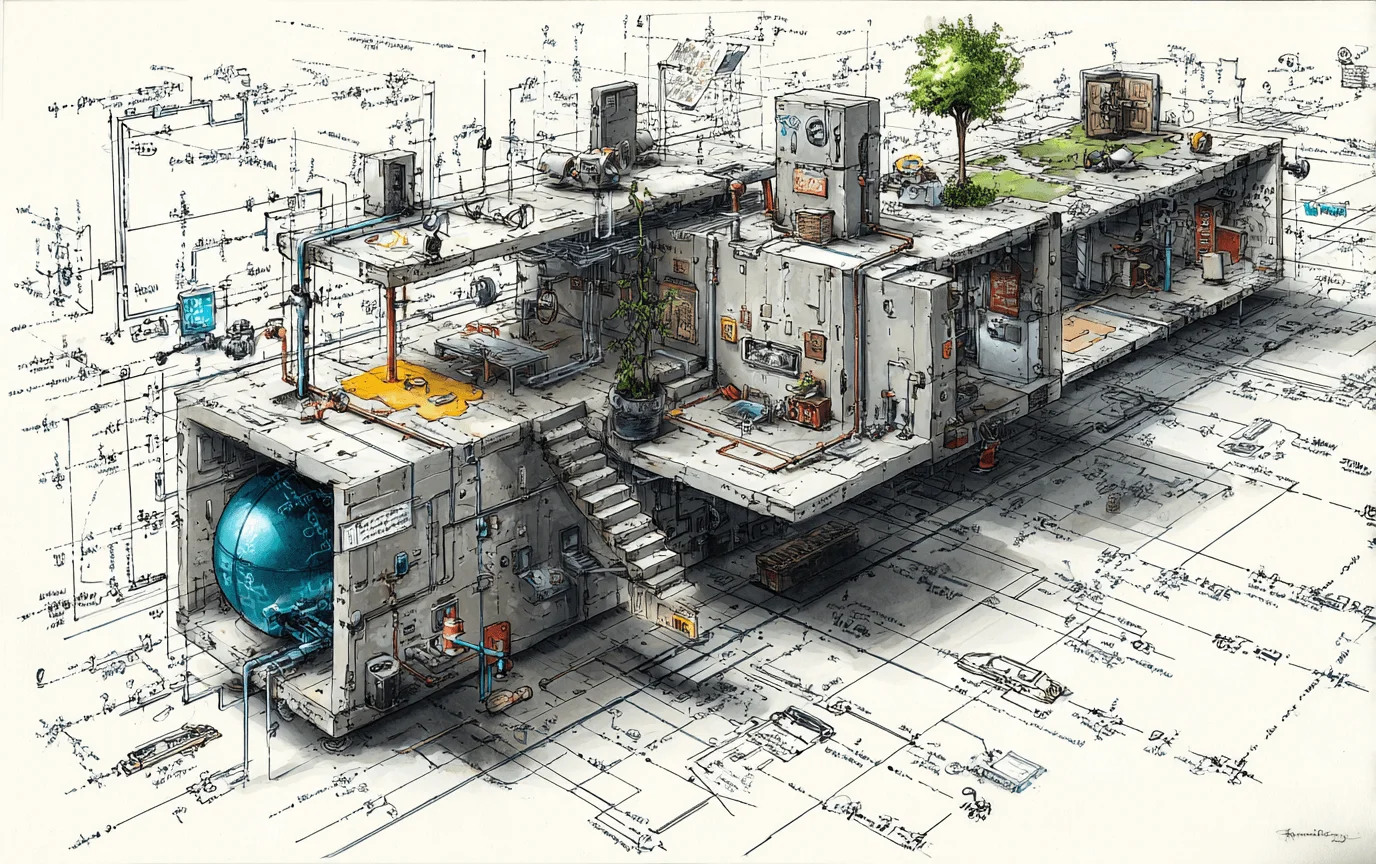 Illustration of writing plans instead of chasing OKR perfection