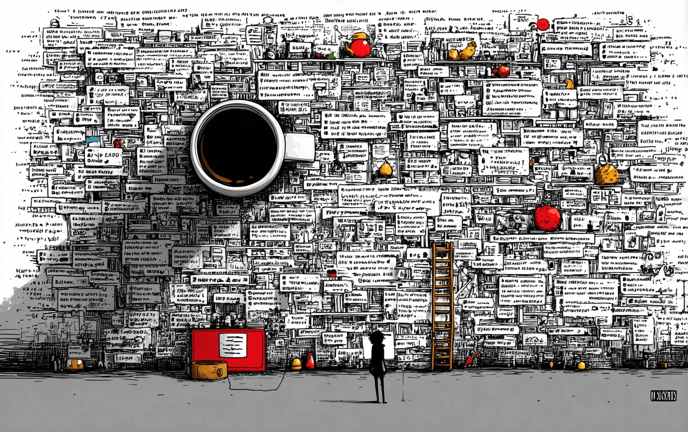 Illustration of OKRs becoming a glorified quarterly to-do list