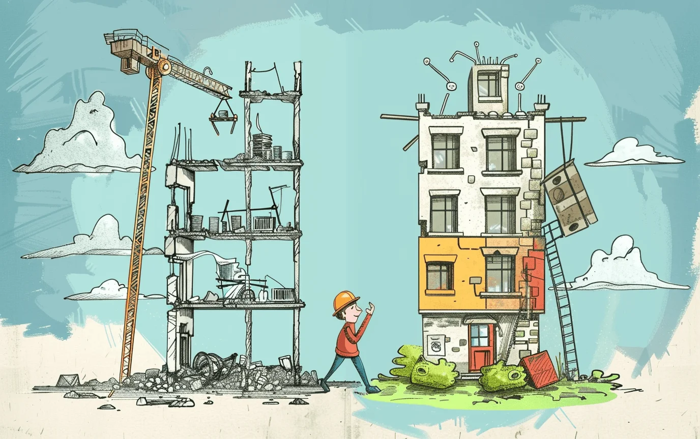 Illustration of customers discovering the complexity they underestimated