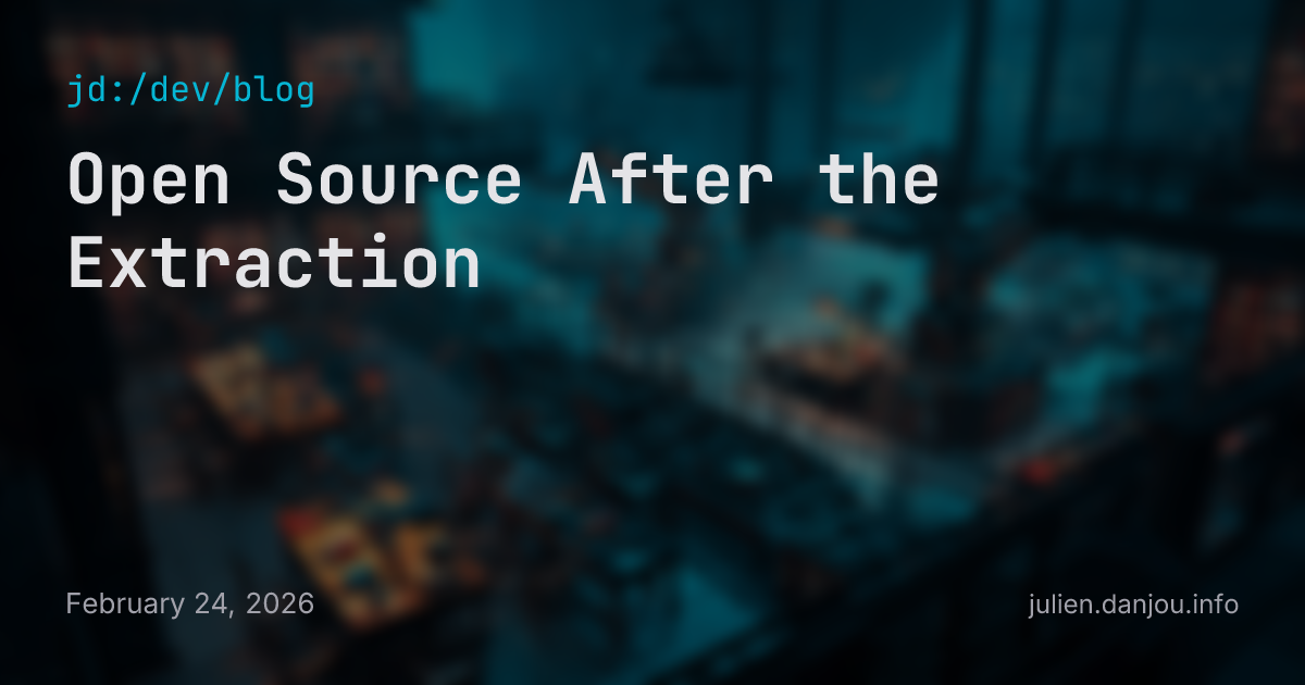 Illustration de l'article : Open Source After the Extraction : La fin du modèle communautaire traditionnel